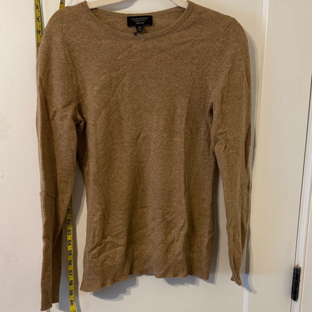 Charter Club Women's Camel Sweater - 100% Cashmere